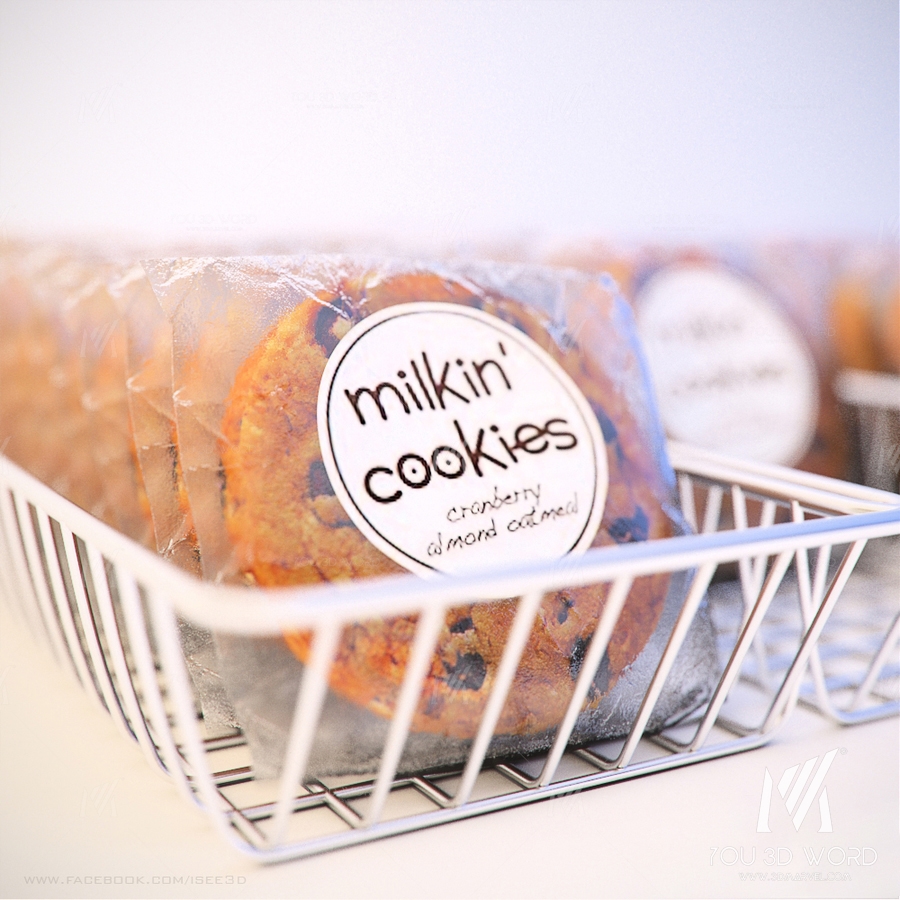 Milkin 'Cookies in basket